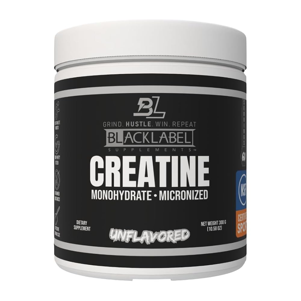 BLACKLABEL Creatine Monohydrate Powder Unflavored - 10.58 oz