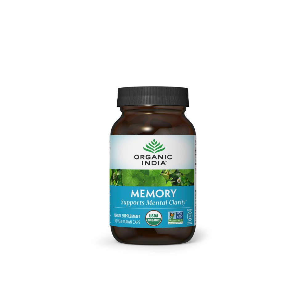 Organic India Memory Herbal Supplement - 90 Capsules