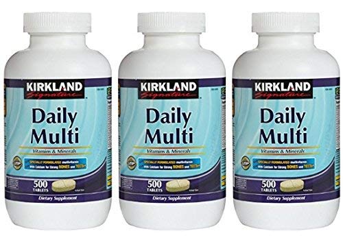 Kirkland Signature Daily Multi Vitamins & Minerals Tablets - 500-Count