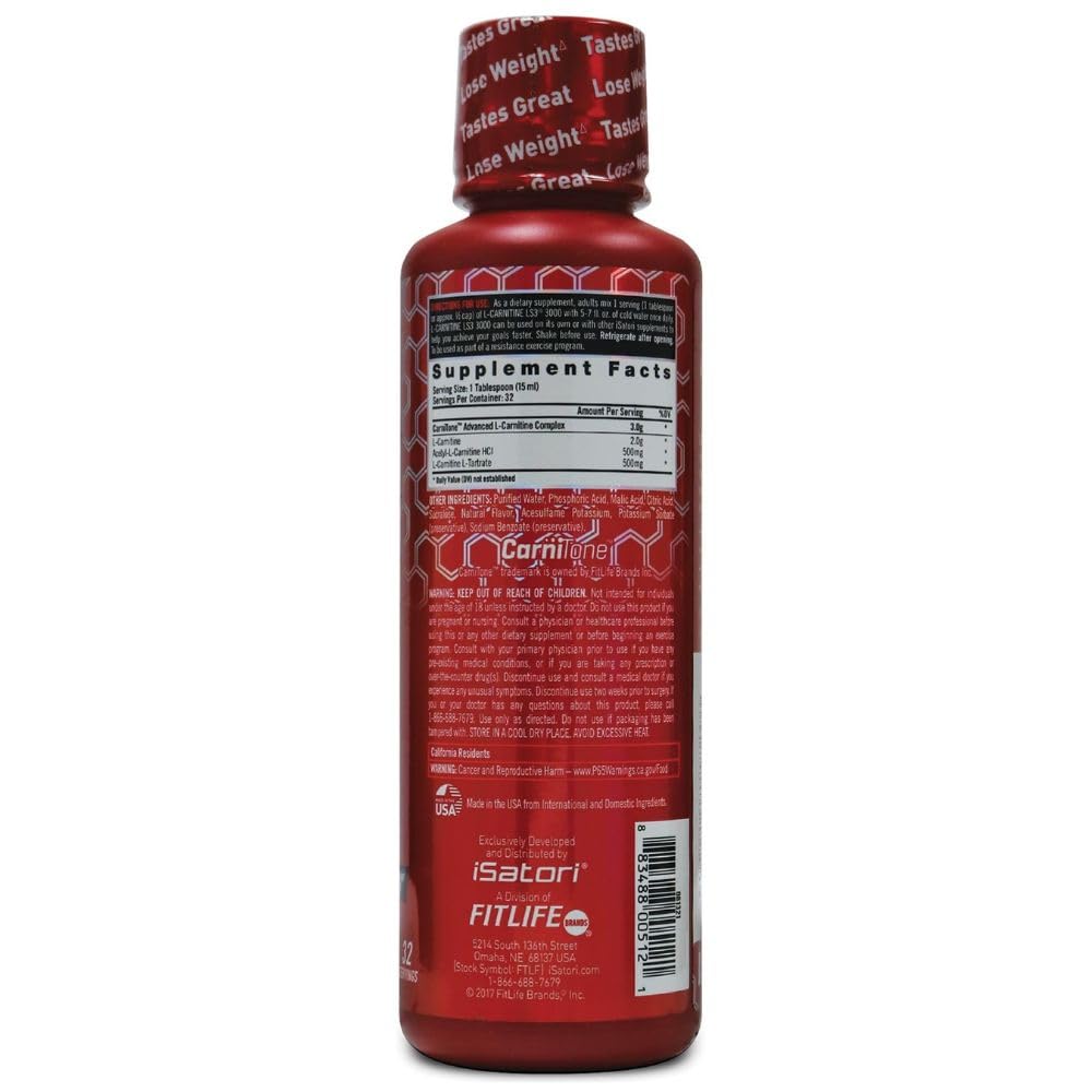 iSatori L-Carnitine LS3 3000 - Boost Energy & Metabolism