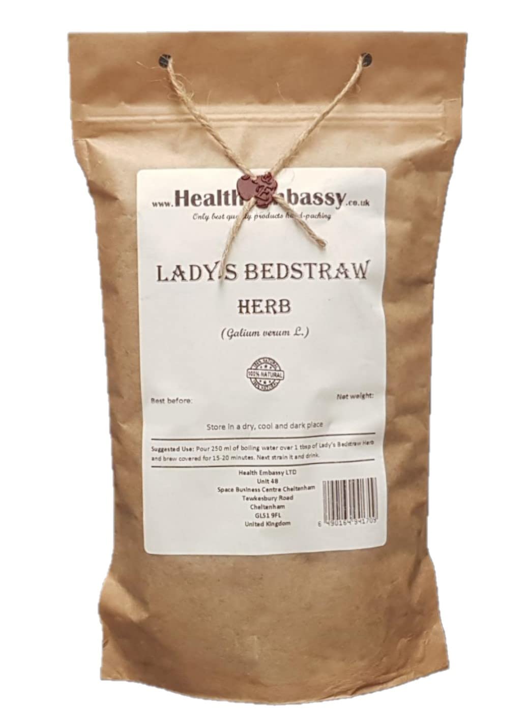 Health Embassy Lady's Bedstraw Herb Tea - 100g