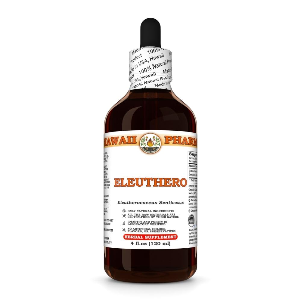 Hawaii Pharm Eleuthero Root Liquid Extract - 4 fl oz (15-Pack) - image 2