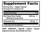 Amazing Formulas Red Yeast Rice 600 Mg Plus Coq10 50 Mg