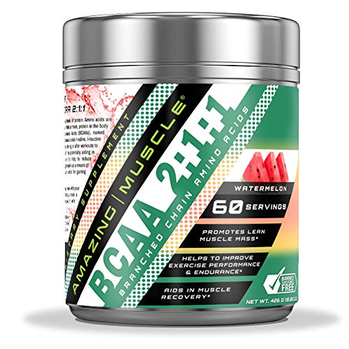 Amazing Muscle BCAA 2:1:1 Branched Chain Amino Acids - 60 Servings