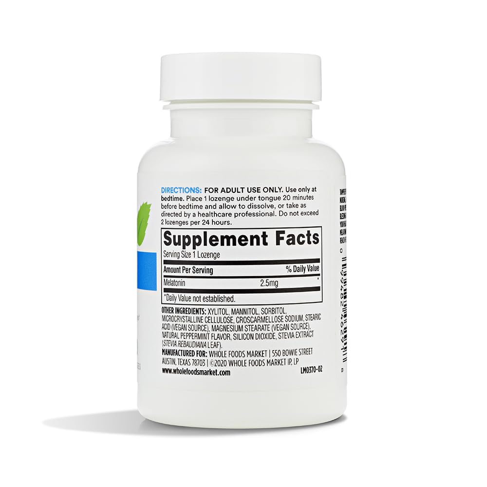 365 by Whole Foods Market Melatonin Lozenges 2.5mg - 60 Lozenges - image 3