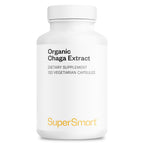 Supersmart Organic Chaga Extract 1500mg - 90 Vegetarian Capsules