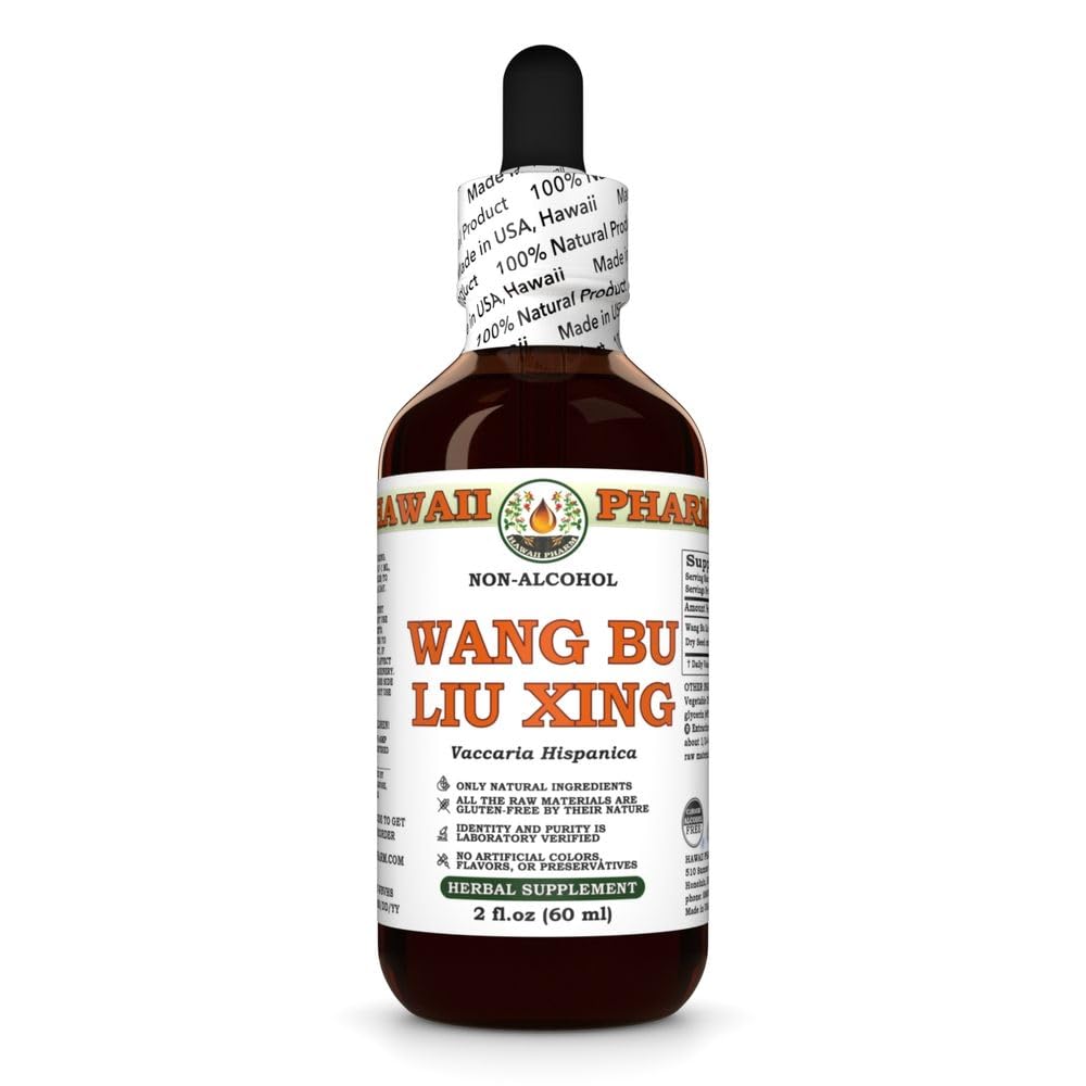 Hawaii Pharm Wang Bu Liu Xing (Vaccaria hispanica) Seed Alcohol-Free