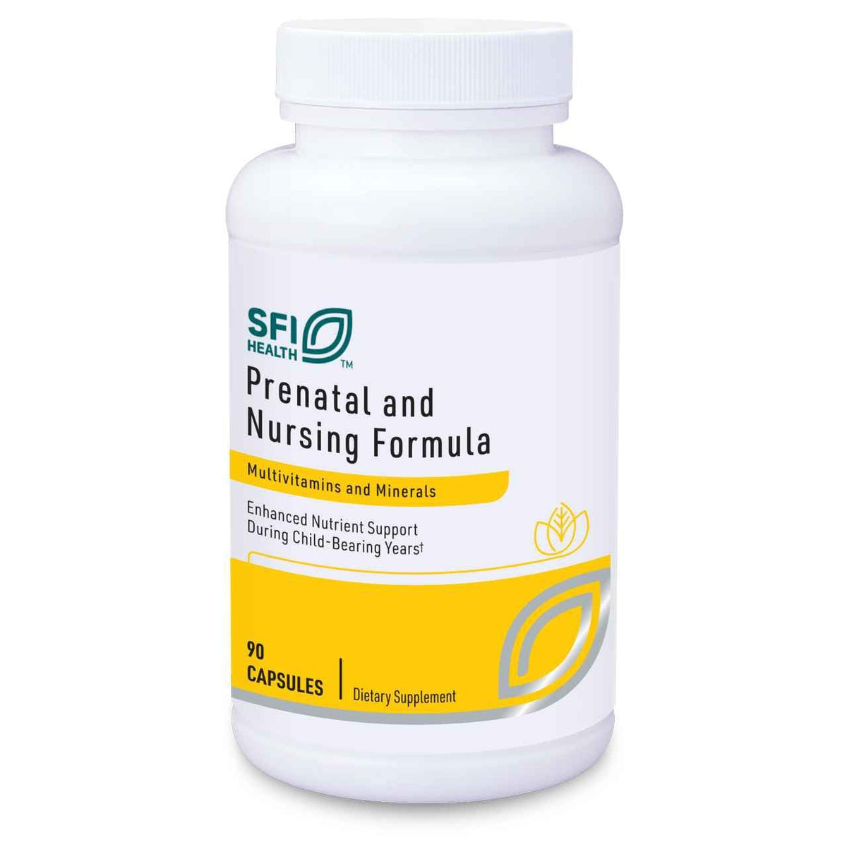 SFI Health Klaire Labs Prenatal & Nursing Formula - 90 Capsules