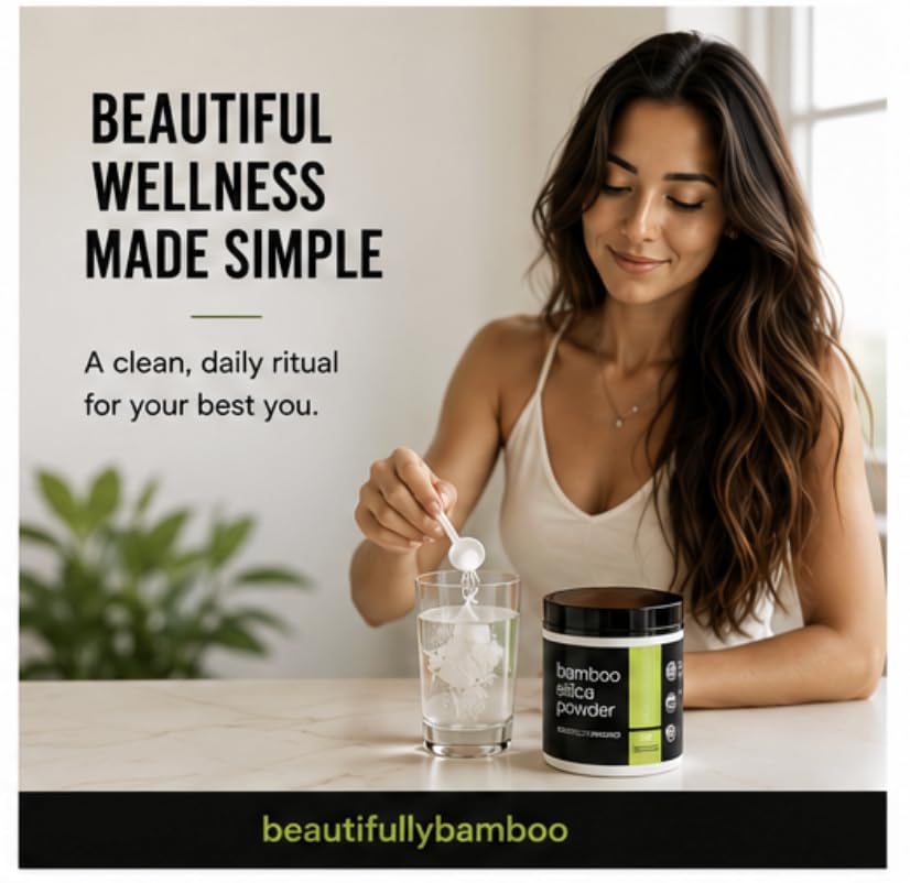 Beautifully Bamboo Silica Extract Powder Hair, Skin & Nails - 150 Servings - image 2