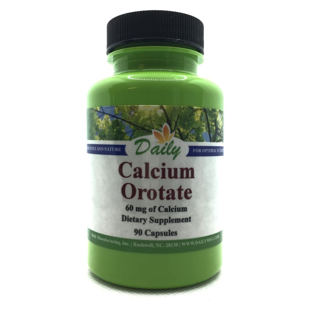 Daily Manufacturing Calcium Orotate - 90 Vegetarian Capsules