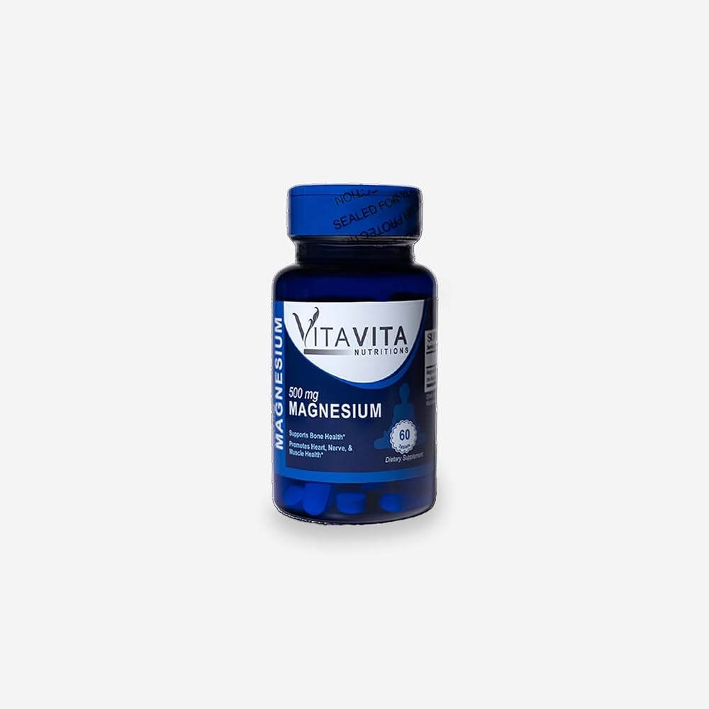 VitaVita Nutritions Magnesium 500mg Tablets - 60 Count
