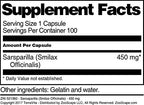 Terravita Sarsaparilla 450 mg - 100 Capsules - image 5