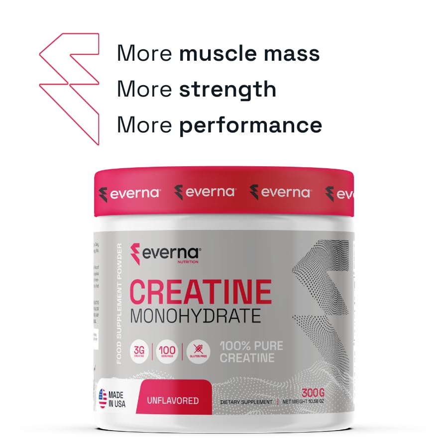 EVERNA Creatine Monohydrate 100% Pure Powder - 600g - image 2