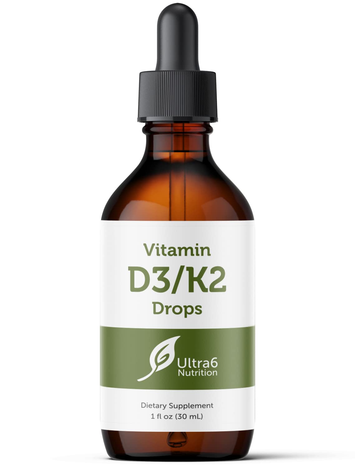 Ultra6 Nutrition Vitamin D3 and K2 Drops Liquid - 30 ml