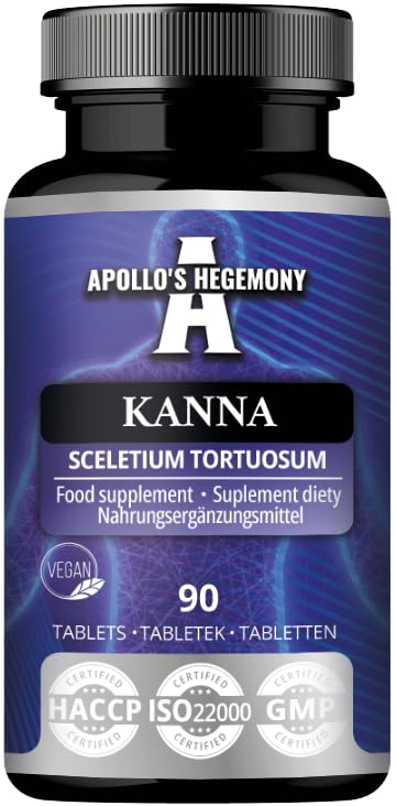 APOLLO'S HEGEMONY Kanna 50mg Extract Tablets - 90 Count