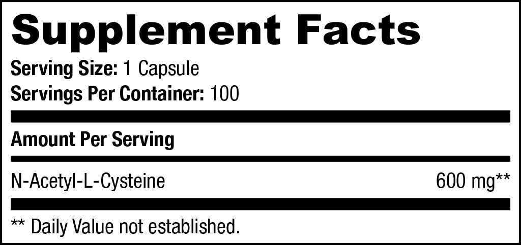 SAN N-Acetyl-L-Cysteine (NAC) 600 mg - 100 Capsules - image 6