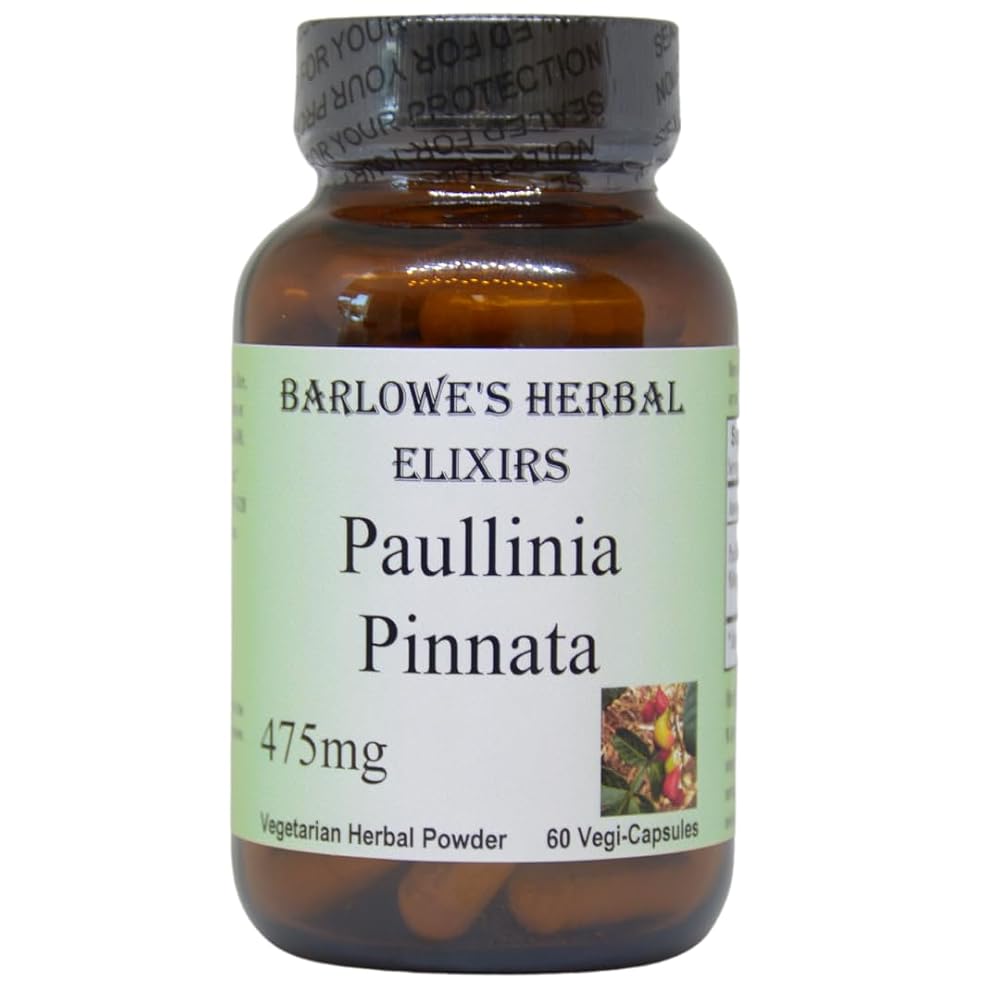 Barlowe's Herbal Elixirs Paullinia Pinnata 475mg - 60 Vegan Capsules