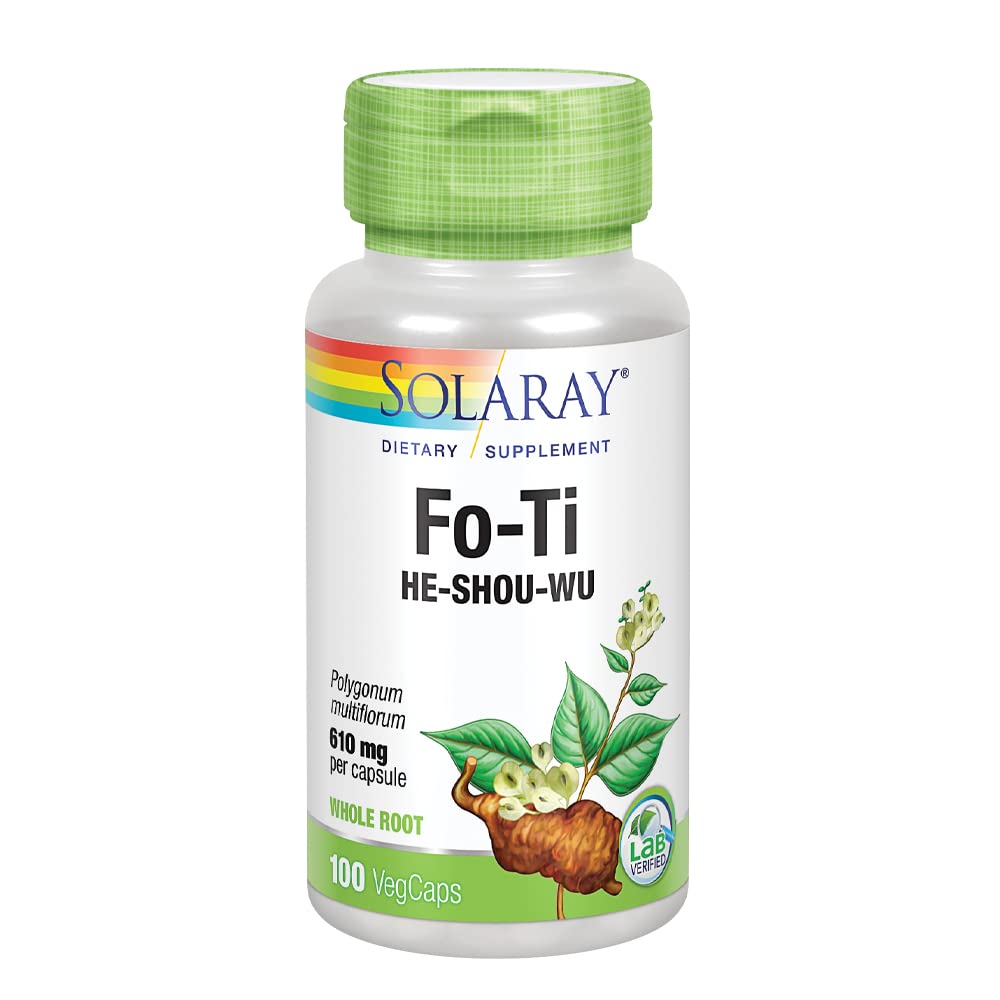 Quilom Solaray Fo-Ti 610 mg Herbal Supplement - 100 Vegetarian Capsules