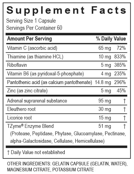 TRANSFORMATION Enzymes Adrenal Complex - 60 Capsules - image 4