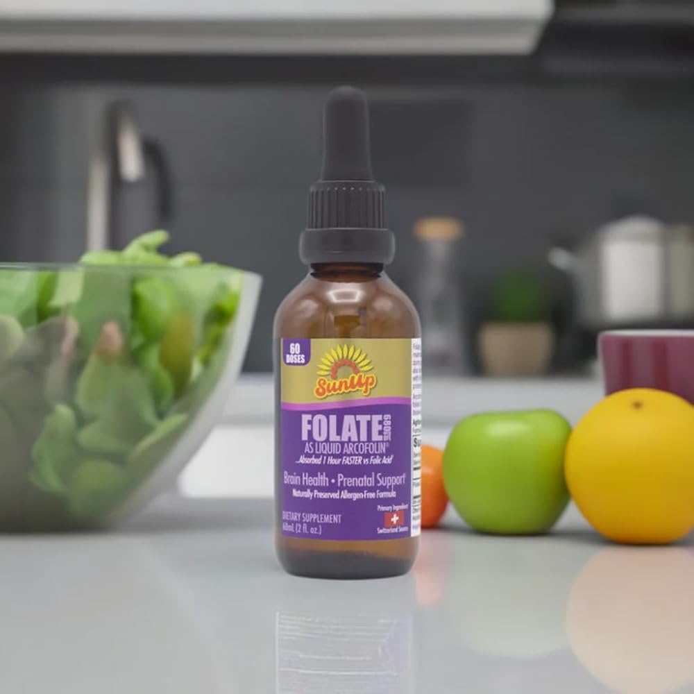 SunUp Liquid Methyl Folate for Prenatal & Brain Health - 2 Fl Oz - image 2