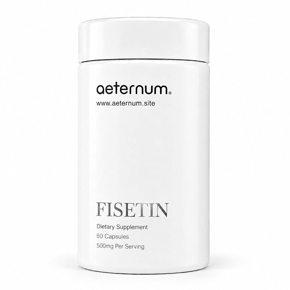 aeternum Fisetin 500mg Senolytic Support - 60 Capsules