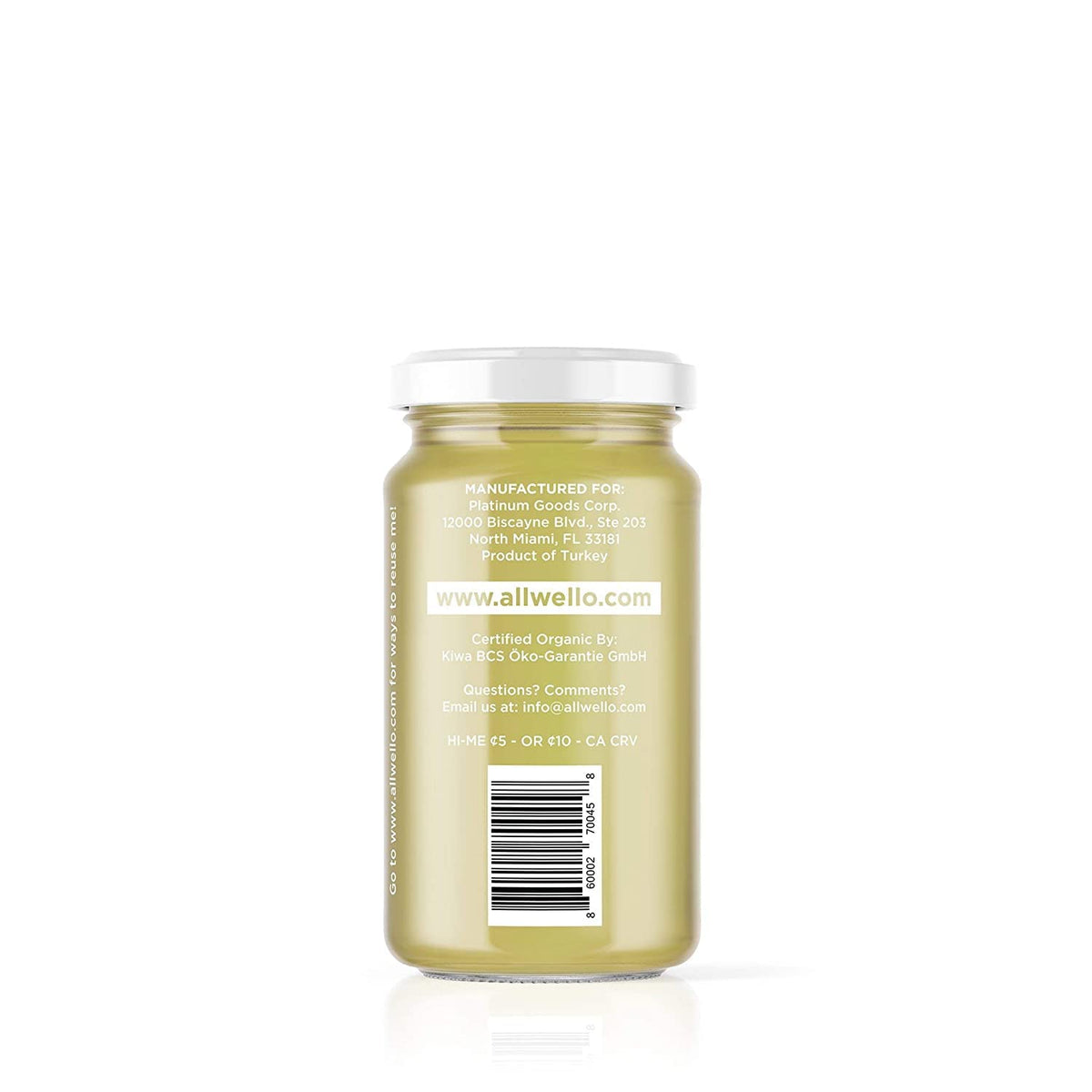 ALLWELLO Cold-Pressed Ginger Shot, 60 mL, USDA Organic, NONGMO