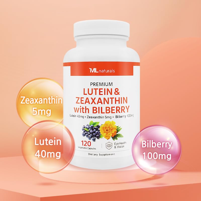 ML Naturals Lutein & Zeaxanthin with Bilberry Eye Health - 120 Capsules - image 3