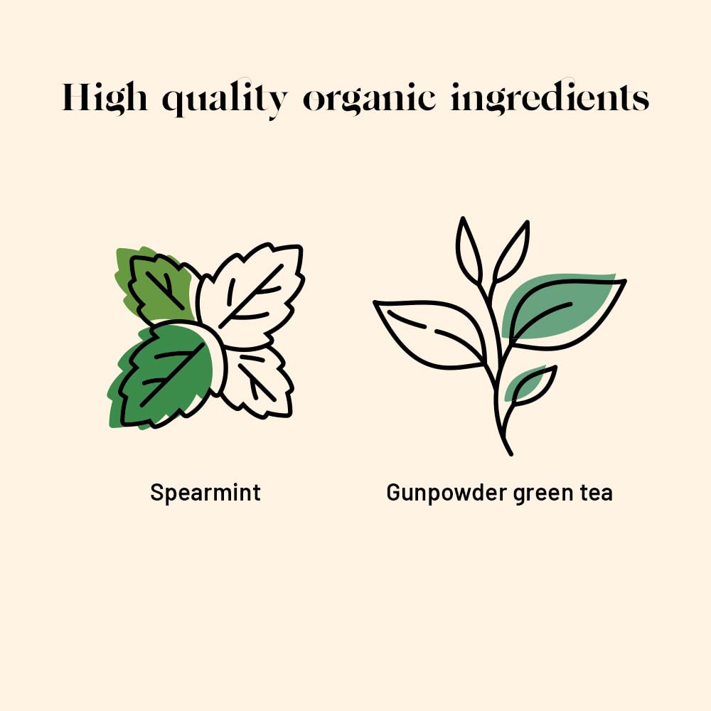 Kusmi Tea Spearmint Green Organic Tea Blend - 20 Tea Bags - image 2