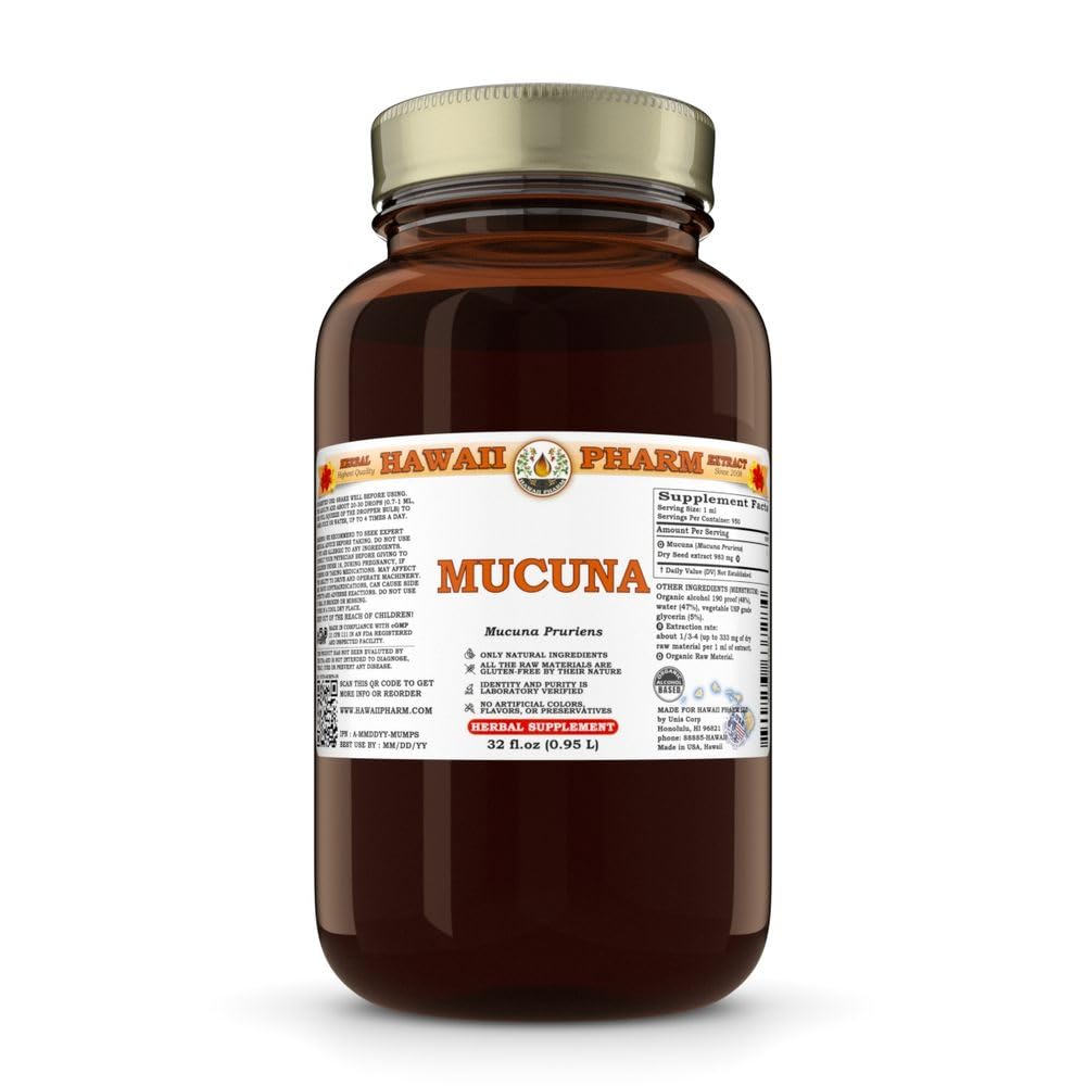 Hawaii Pharm Mucuna (Mucuna pruriens) Seed Liquid Extract