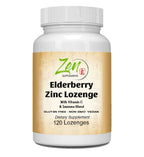 Zen Supplements Elderberry Zinc Lozenge Immune Blend - 120 Count