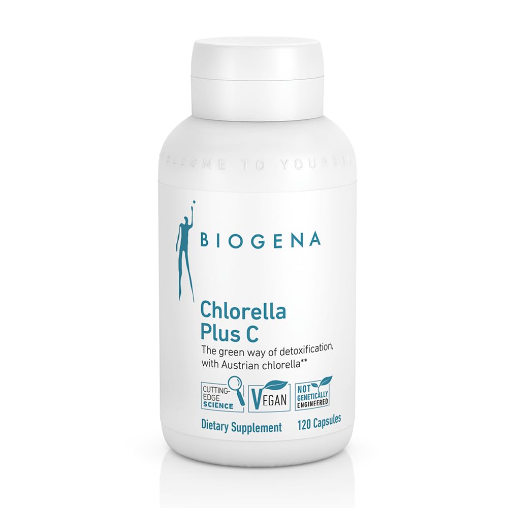 BIOGENA Chlorella Plus C Green Alga Supporting Detox Capsules