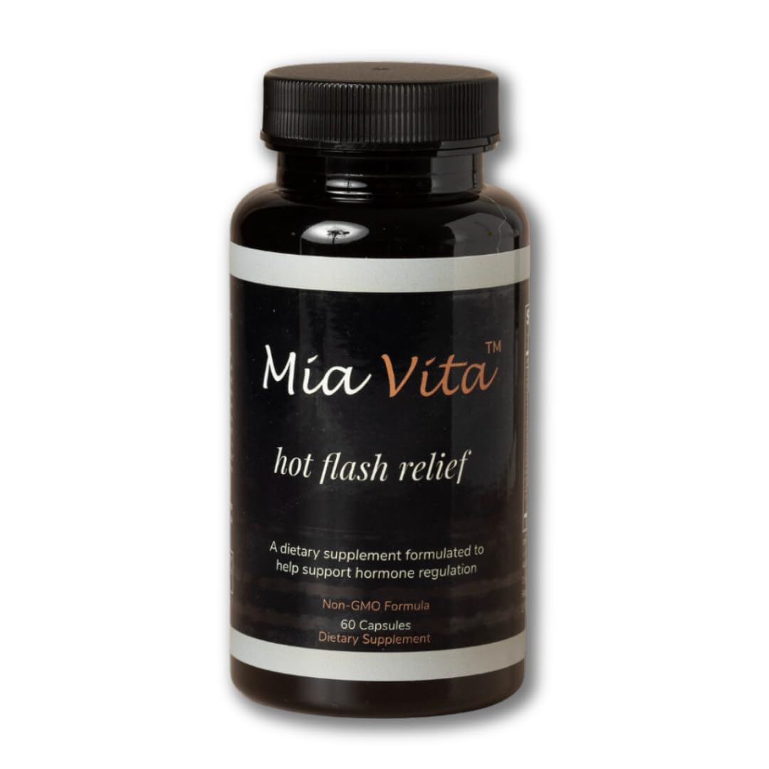 FEMMEPHARMA Mia Vita Hot Flash Supplements for Menopause - 60 Capsules