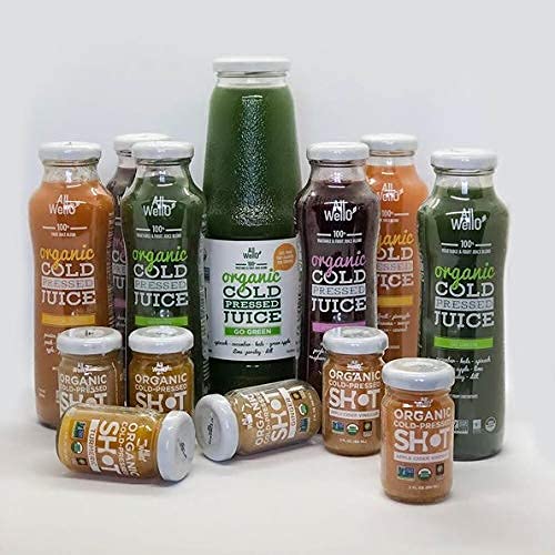 ALLWELLO Cold-Pressed Ginger Shot, 60 mL, USDA Organic, NONGMO
