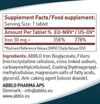 ABBLO Iron Bisglycinate 50mg - 100 Tablets - image 4