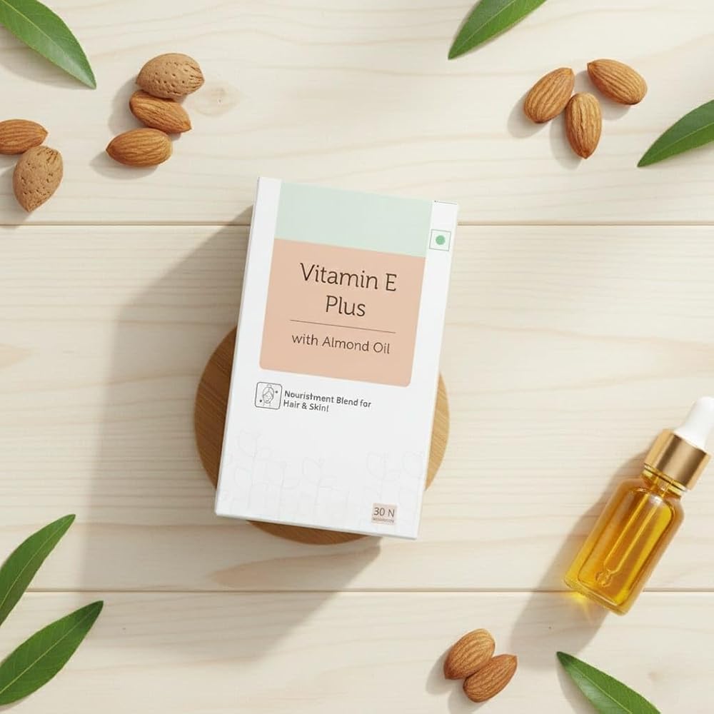 Generic Plant Based Vitamin E Plus with Almond Oil - 60 Vegetarian Capsules - image 6