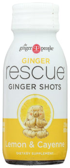 StarSun Depot Rescue Ginger Shots Lemon & Cayenne - 2 oz