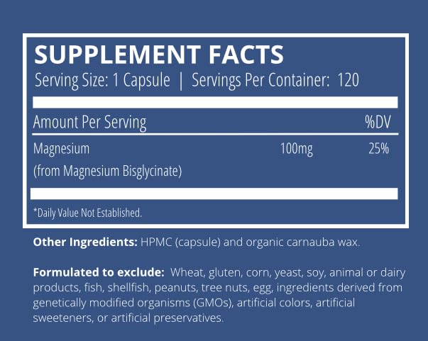 Apeiron Elementals Magnesium Glycinate 100mg - 120 Capsules - image 2