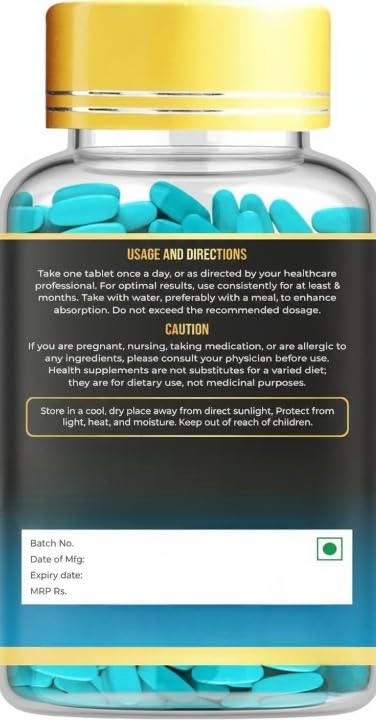 Generic Magnesium Glycinate 550mg Supplement for Muscle Health - 120 Tablets - image 2