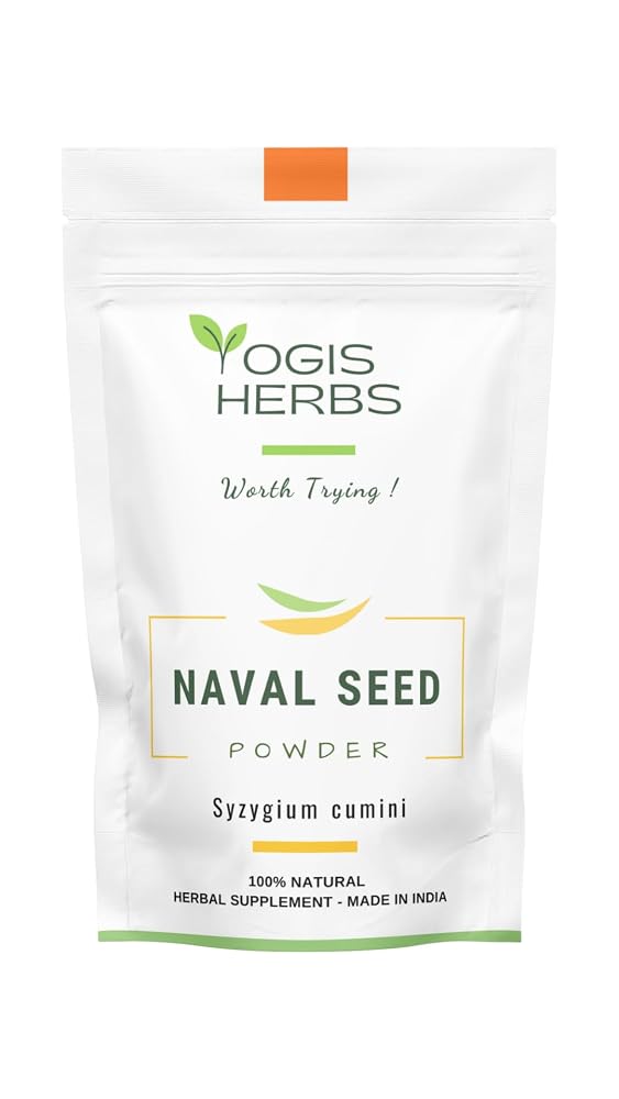 YOGIS HERBS Naval Seed Powder (Jamun Seed/Syzygium cumini/Indian