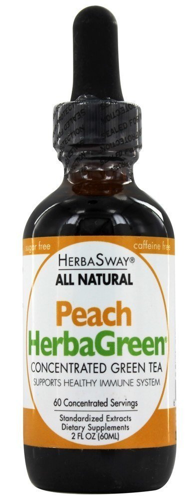 Herbasway Herbagreen Tea Peach - 2 oz, 2 Pack