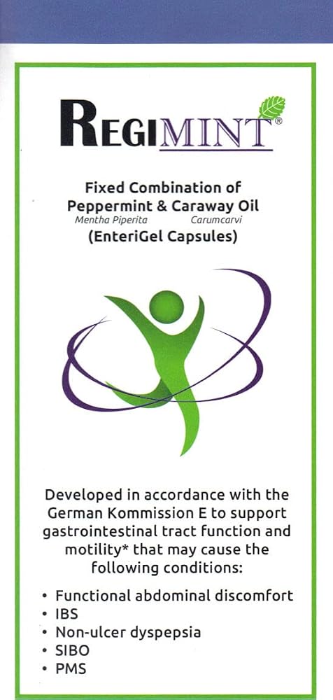 REGIMINT Peppermint Oil Plus Caraway Digestive Support - 180 Capsules - image 4