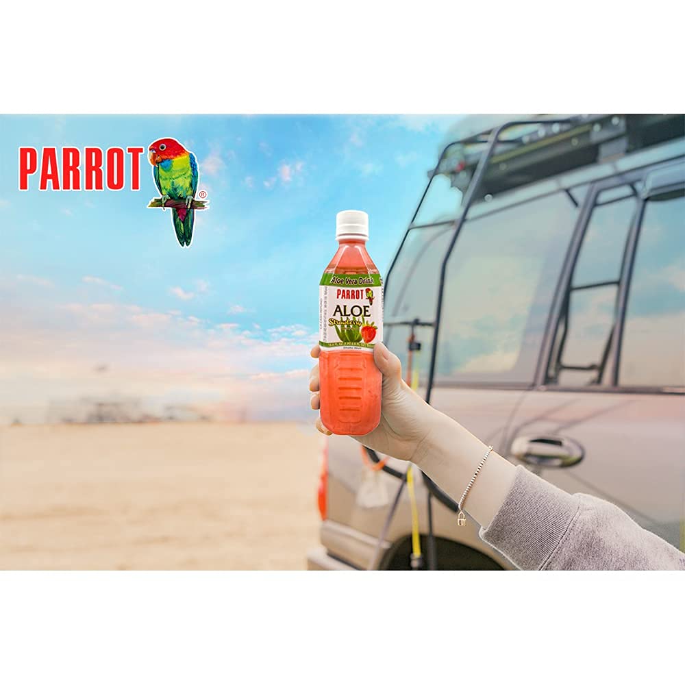 Parrot Brand Aloe Drink 16.9oz（Pack of 10）