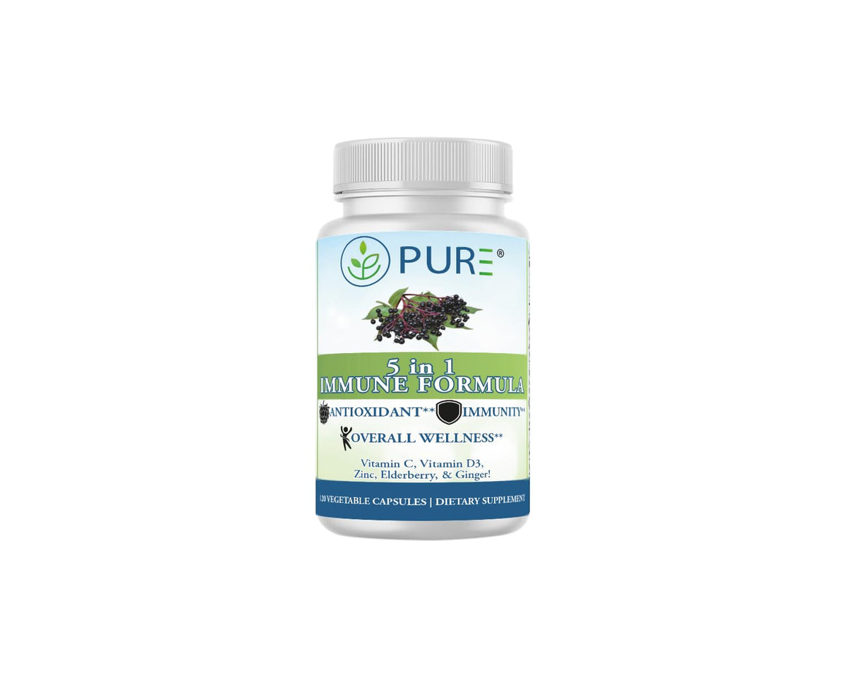PURE 5 in 1 Immune Formula - 120 Vegetarian Capsules