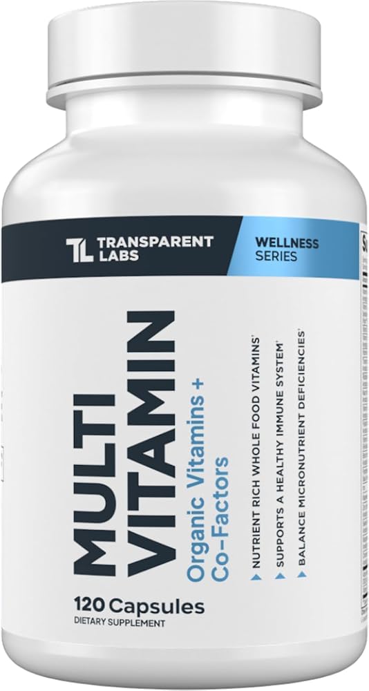 Transparent Labs Daily Multivitamin for Women and Men - 120 Capsules
