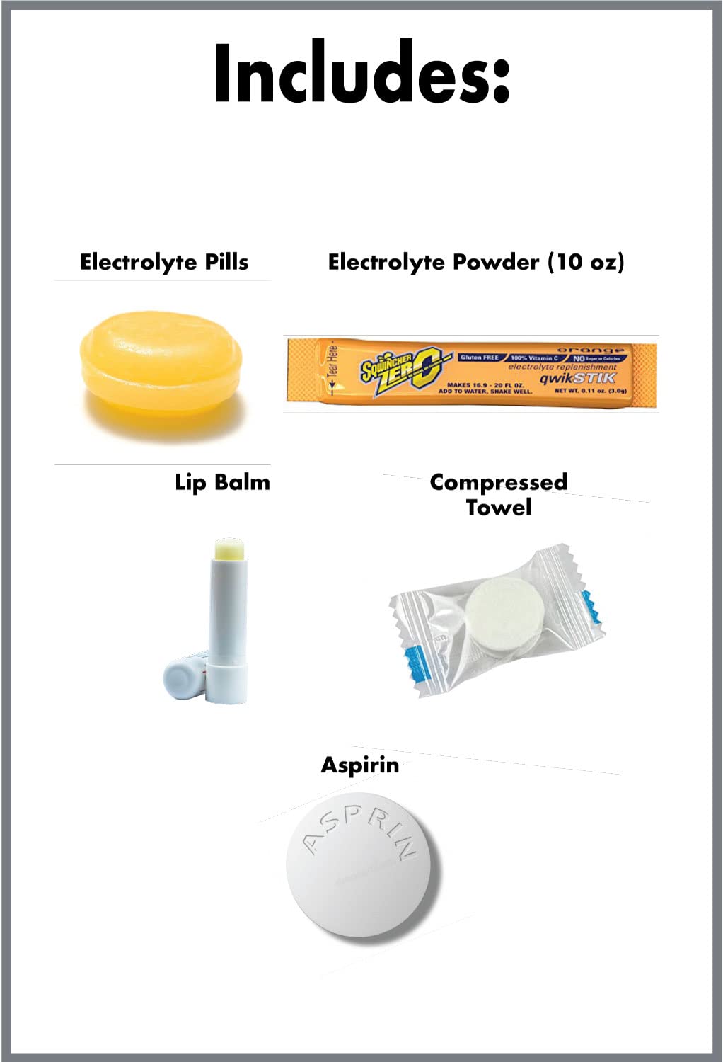 Potty Pack Hydro Pack Single Use Portable Electrolyte Replacement Kit