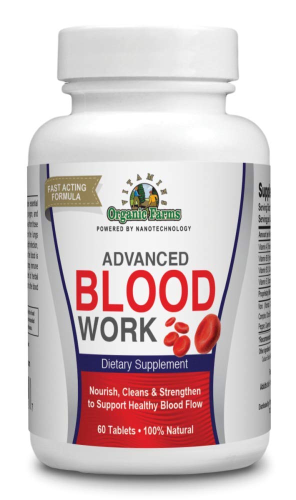 Organic Farms Vitamins Blood Work Supplement - 60 Tablets