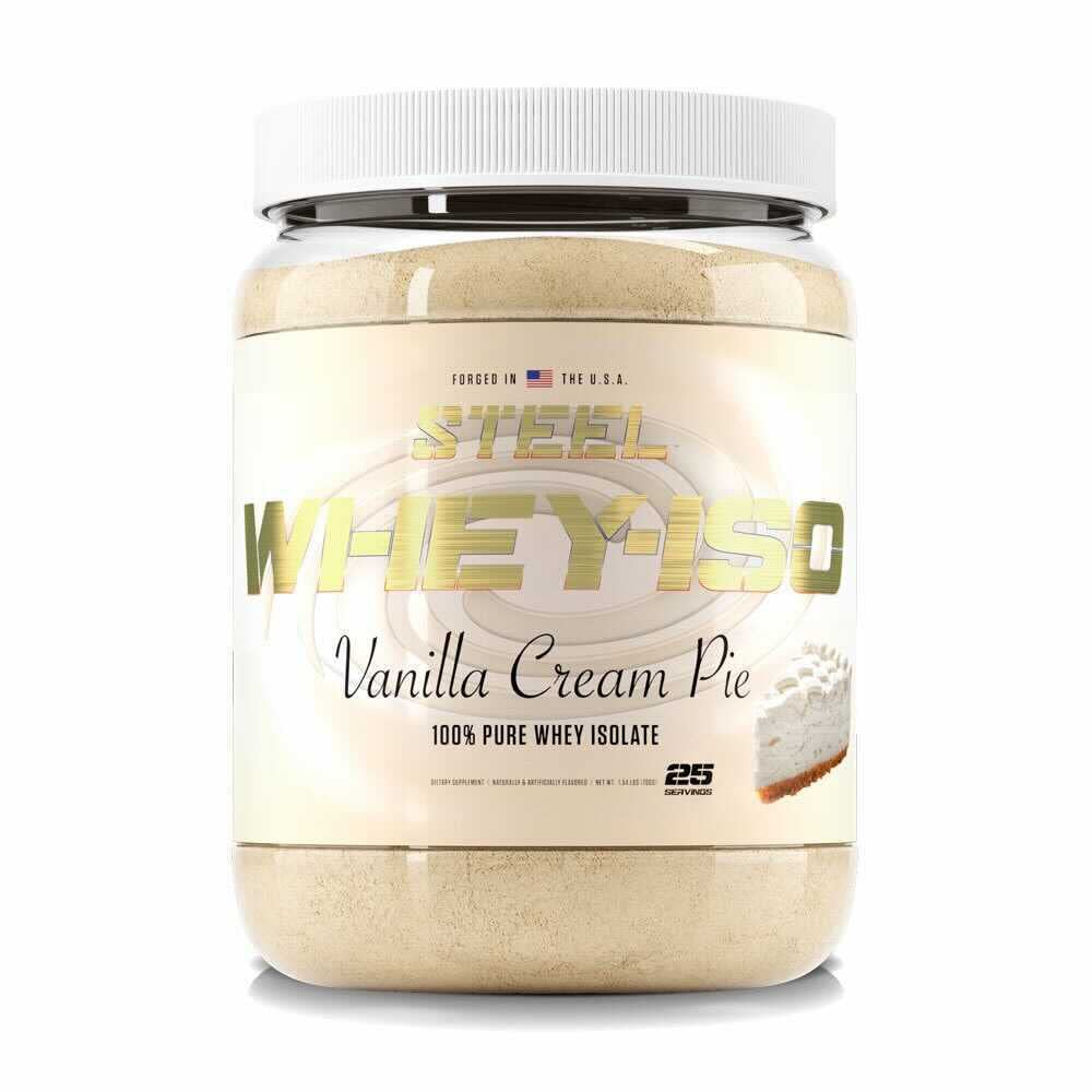 Steel Supplements Whey-ISO Whey Protein Isolate Powder Supplement