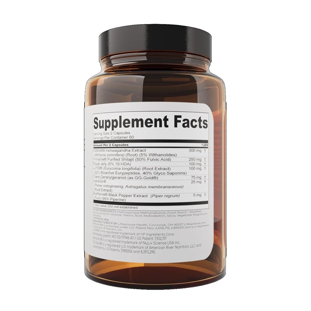 Lifexposure Health Natural Testosterone Supplement for Men - 120 Capsules - image 7