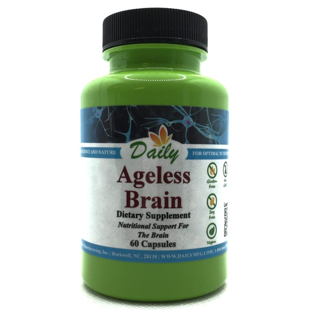 Daily Manufacturing Ageless Brain Supplement - 60 Vegetarian Capsules