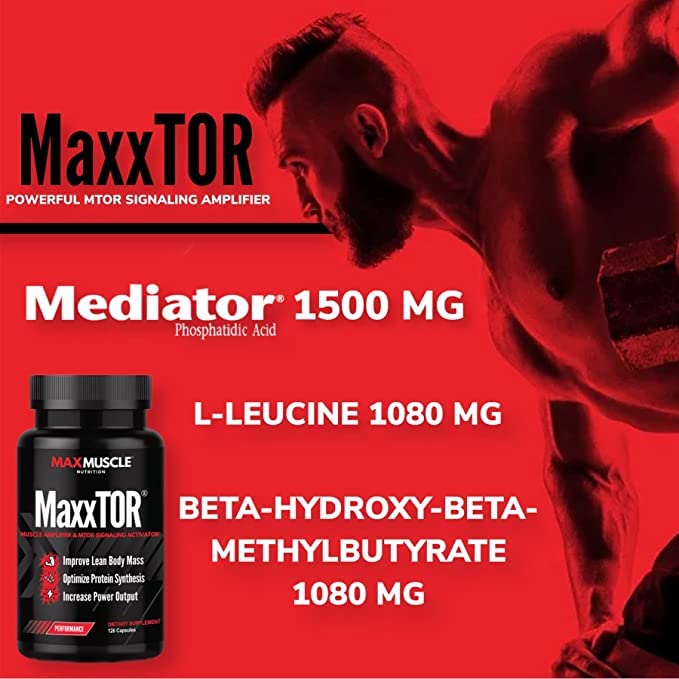 Max Muscle MaxxTOR Muscle Amplifier with Phosphatidic Acid - 126 Capsules - image 5